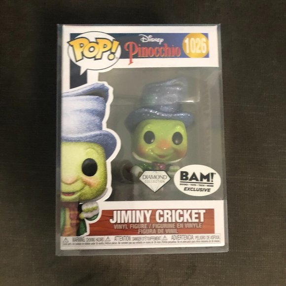 SOLD - Funko Pop! BAM Exclusive Pinocchio Vinyl - Jiminy Cricket Diamond #1026 - Picture 1 of 5